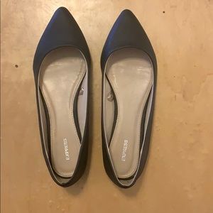 Never worn express black pointed flats